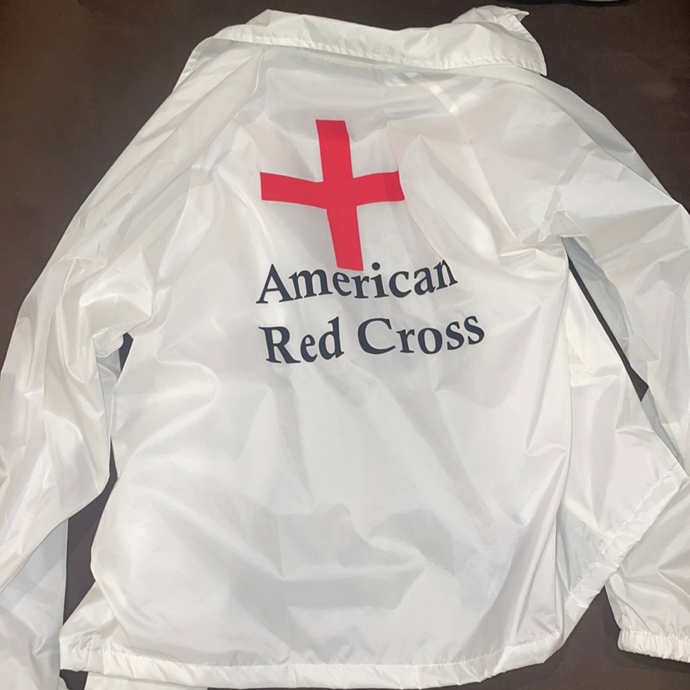 Vintage Red Cross Windbreaker
